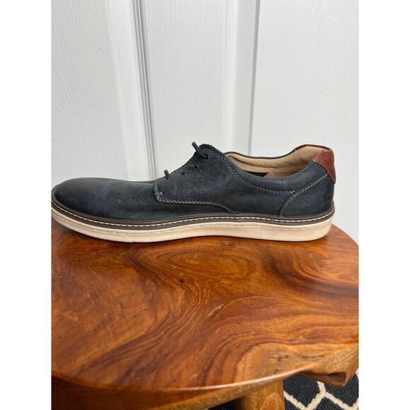 Johnston Murphy Dark Navy Blue Leather Oxford Lace Up Shoes Men Size 9M - Picture 7 of 12